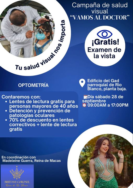 campaña del cuidado de la vistapor parte del gab Rio Blanco